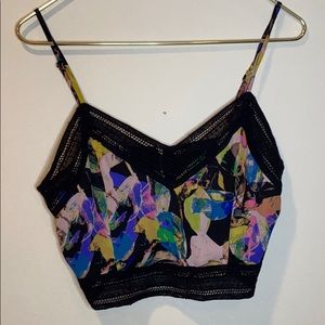 Multi-colored crop top